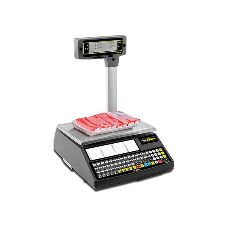 Báscula Etiquetadora BAET-30. Rango de 0 kg a 30 kg, con una división mínima de 5 g