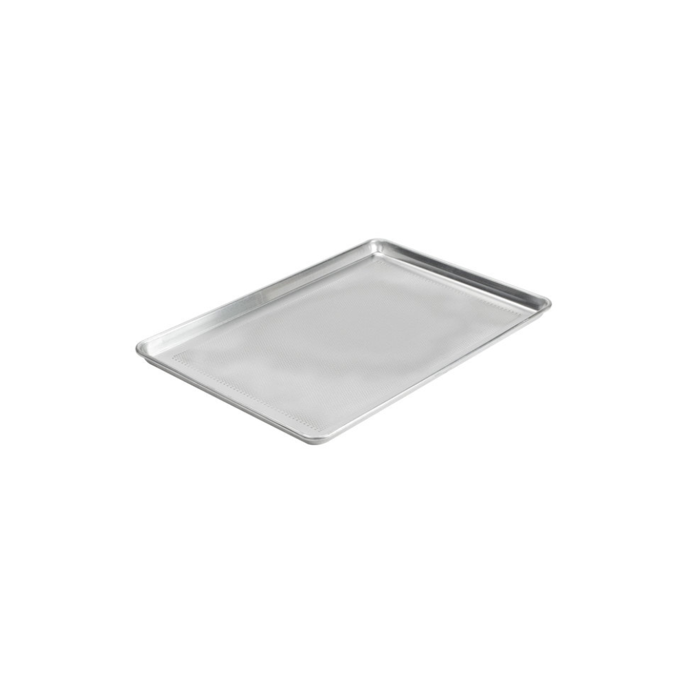 Bandeja para hornear modelo 18-8P-26 , tamaño completo, 18 GA. 18" x 26" aluminio, perforado.