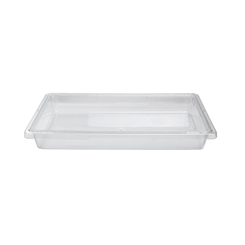 Caja sin tapa de policarbonato para alimentos 18.6 litros. 46 x 66 x 9 cm Marca Cambro Modelo 18263CW-135