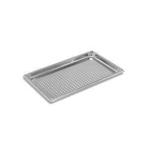 Bandeja perforada de acero inoxidable tamaño completo 1/1. 1.25" de profundidad. Marca Vollrath Modelo 30013