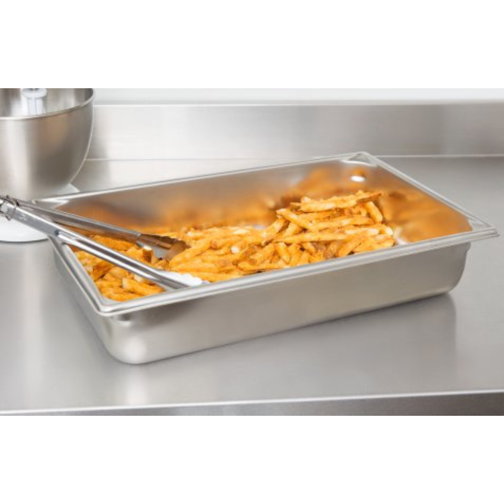 Bandeja de acero inoxidable tamaño completo 1/1 . 4" de profundidad. Marca Vollrath Modelo 30042