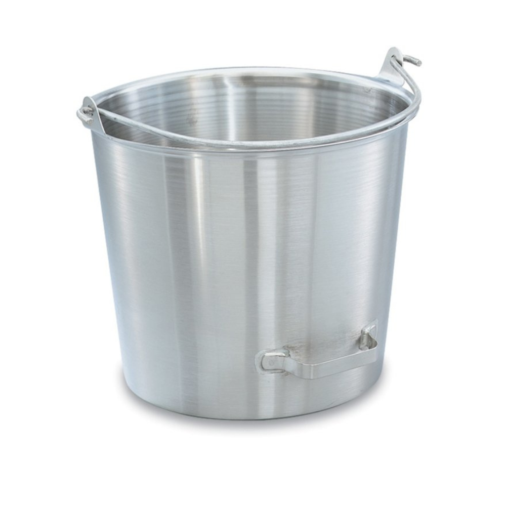 Balde de acero inoxidable de 14 ¾ cuartos con asa lateral inclinable. 13.9 litros de capacidad. Marca Vollrath Modelo 58161