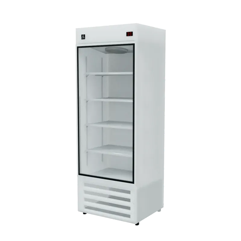 FSL-19V Congelador vertical 1 puerta 19 pies,vidrio templado, display electrónico.