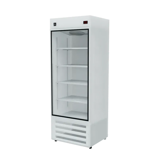 FSL-19V Congelador vertical 1 puerta 19 pies,vidrio templado, display electrónico.