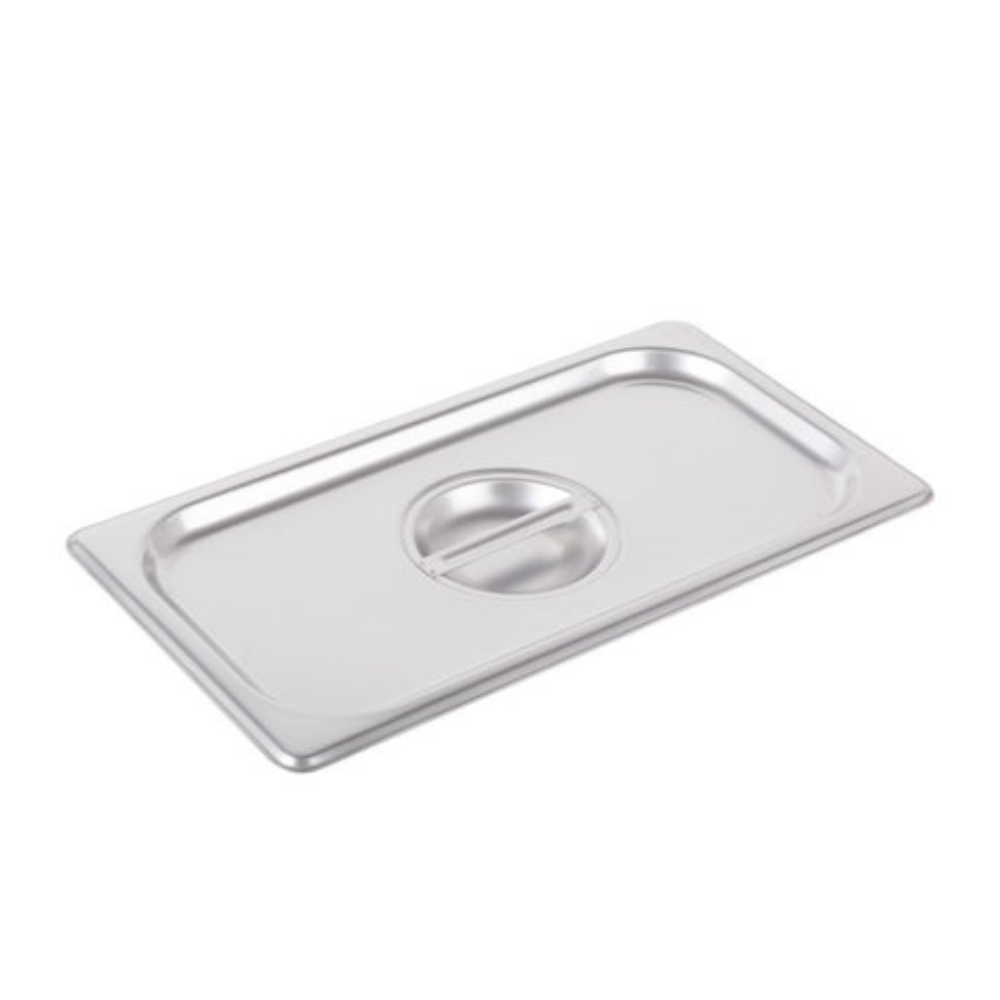 Tapa de acero inoxidable 1/3 de tamaño. Marca Vollrath Modelo 75130.