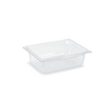 Bandeja/Inserto de plástico transparente de policarbonato 1/2 GN. 6" de profundidad. Marca Vollrath Modelo 8026410