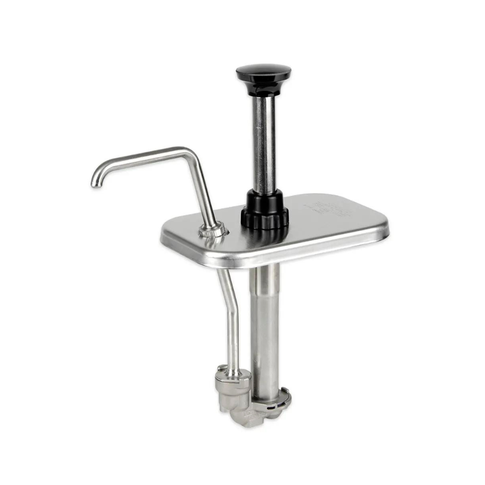 Bomba surtidora para dispensador de condimentos. En acero inoxidable para frascos de 7", riel horizontal, NSF. Marca Server Modelo 82130