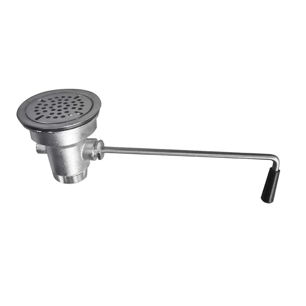 BX-Q3 CONTRACANASTA CON PALANCA DE GIRO, CONTRA DE CANASTA 4", EN ACERO INOXIDABLE Y FUNDICIÓN, CON SALIDA DE 2” DE DIÁMETRO, REJILLA SUPERIOR DESMONTABLE.