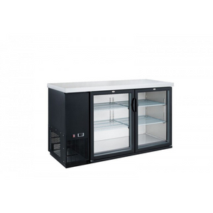 DBB60-H2 Refrigerador contrabarra 2 puertas con bisagras. Marca Tornado