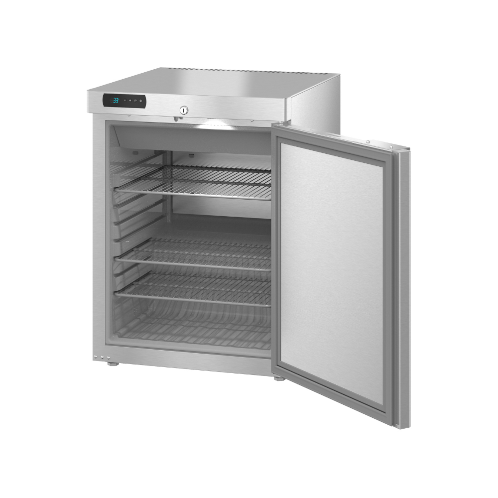 Refrigerador vertical bajo barra , una sección, 3.7 pies cubicos. Marca Hoshizaki Modelo HR24B