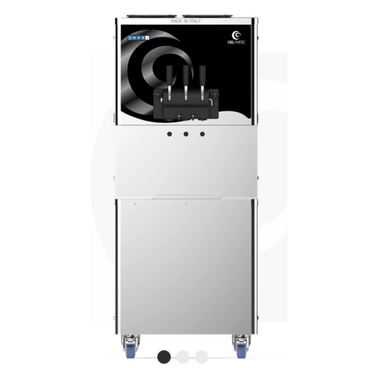 Máquina para la produccion de helado dos sabores, de piso.  3Ph - 208/230V - 60Hz. Marca Gelmatic Modelo MV262GRA4
