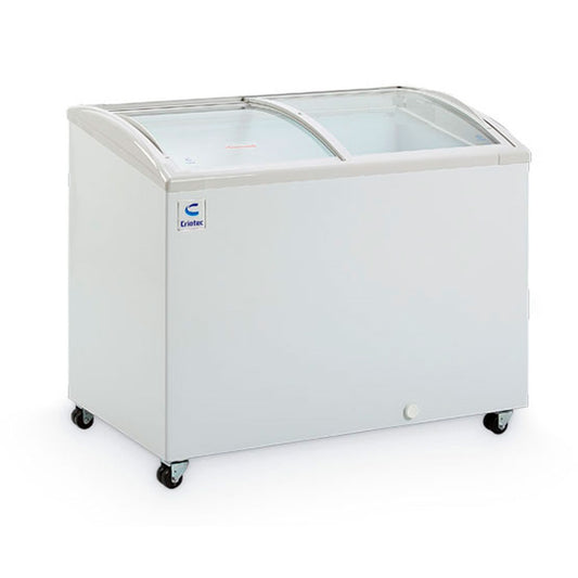 HFSL293I. (Antes CAT08).  Conservador Congelador horizontal puertas de cristal curvo.