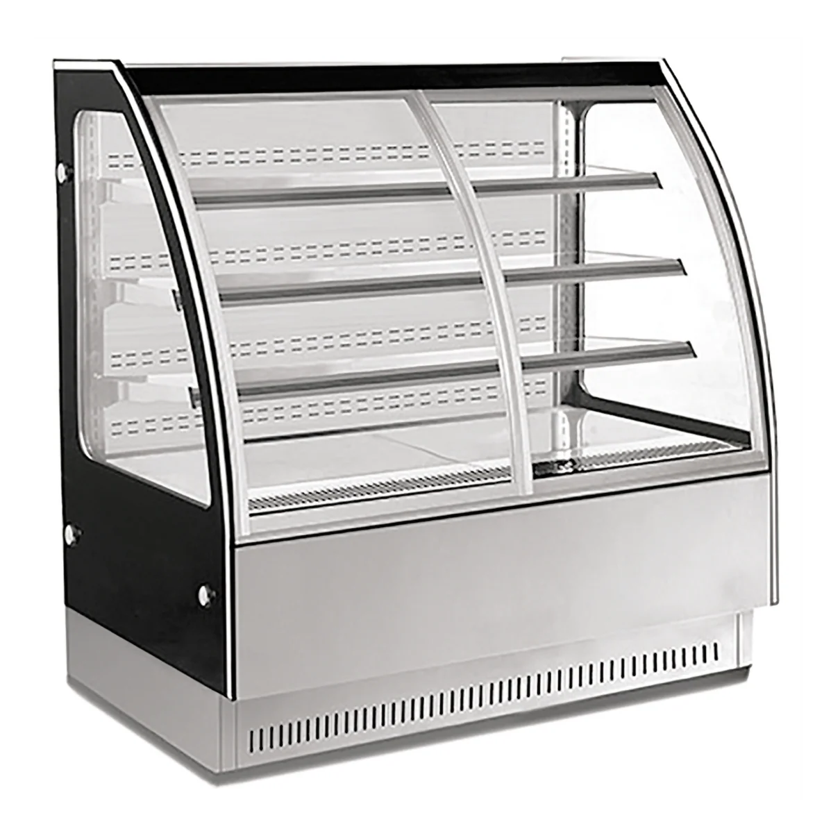 GN-1500Y3. VITRINA EXHIBIDORA TIPO MURAL CON 2 PUERTAS CURVAS DESLIZABLES FRONTALES.